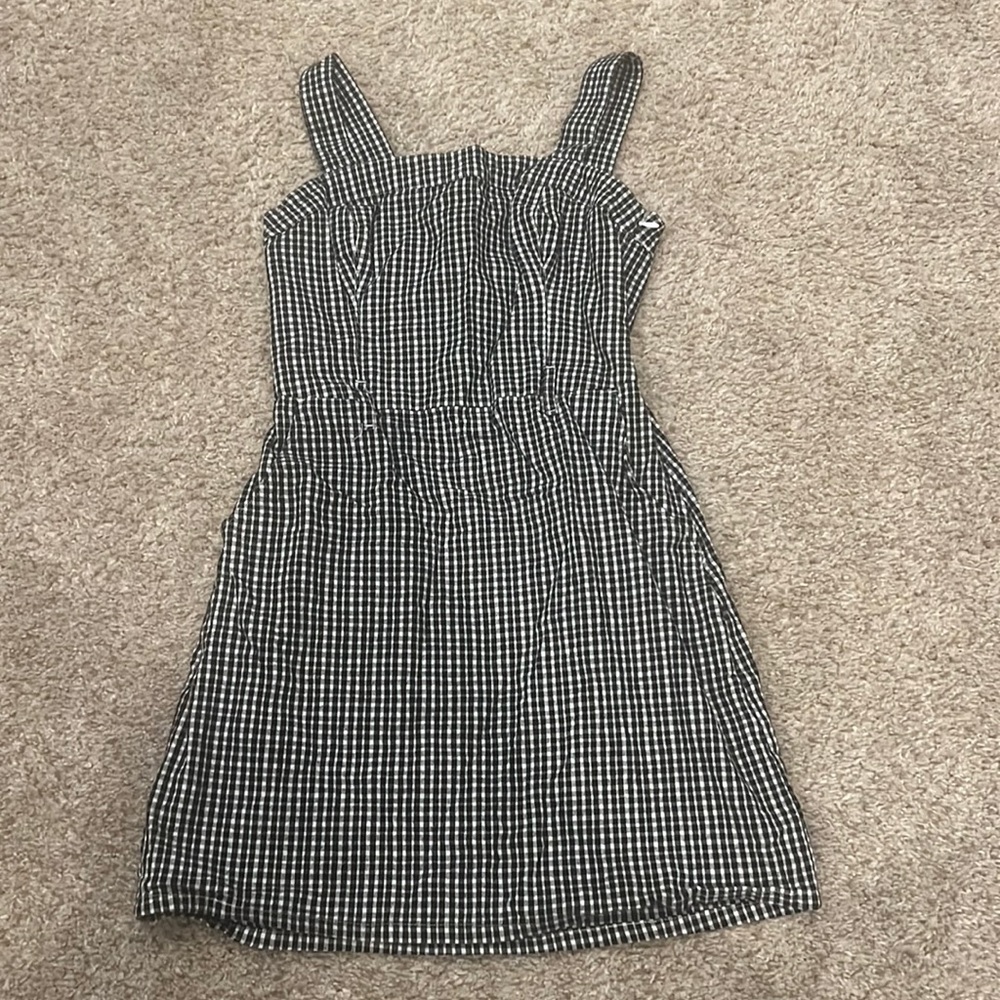 Black and white plaid dress. Size: XS